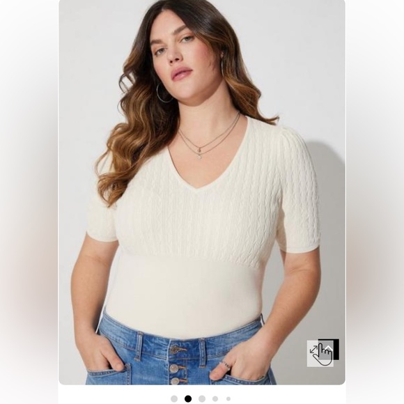 🆕Torrid Fitted Pullover V-neck Sweater - Picture 4 of 7